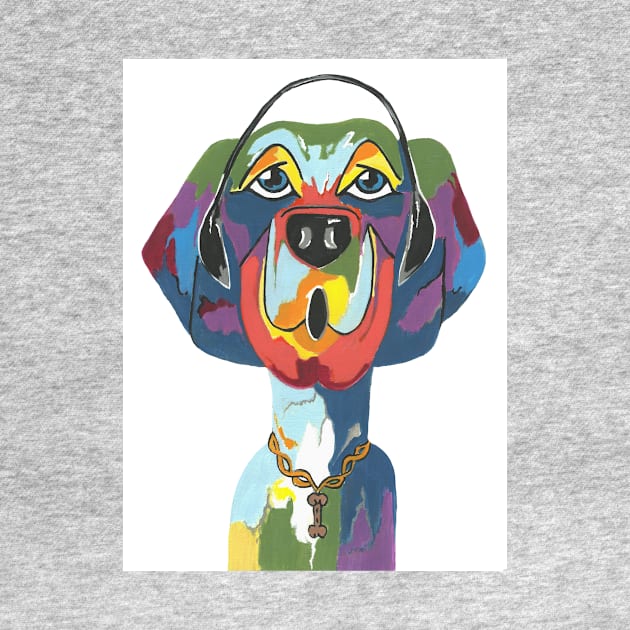 RAPPING Rover Dog Painting by SartorisArt1